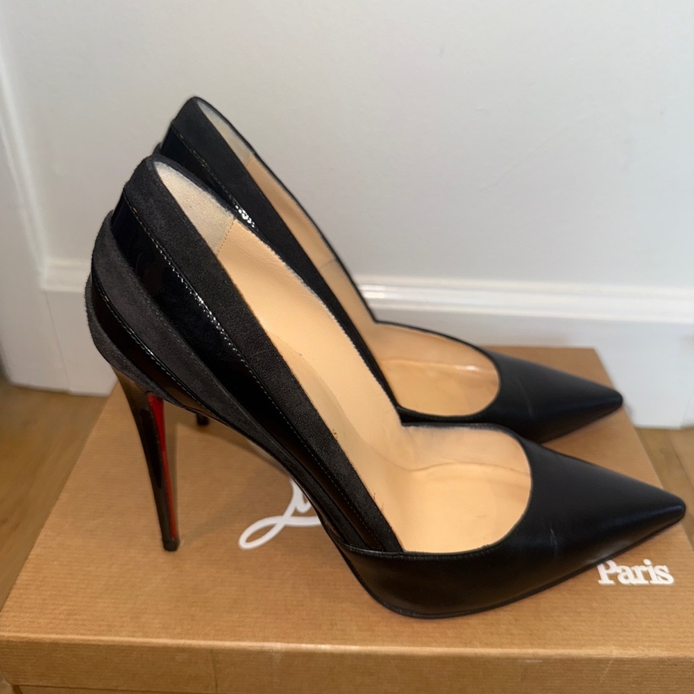 Christian Louboutin Black Patent Leather Heels